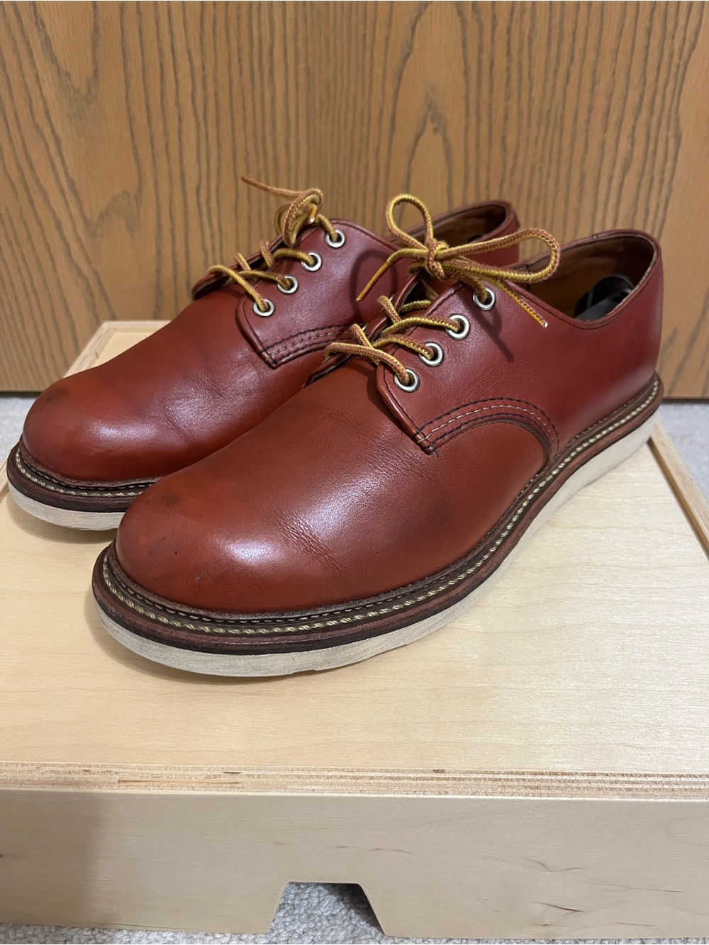 Red Wing 8001 Classic Oxford Copper Leather Men’s US 9D Made in USA
